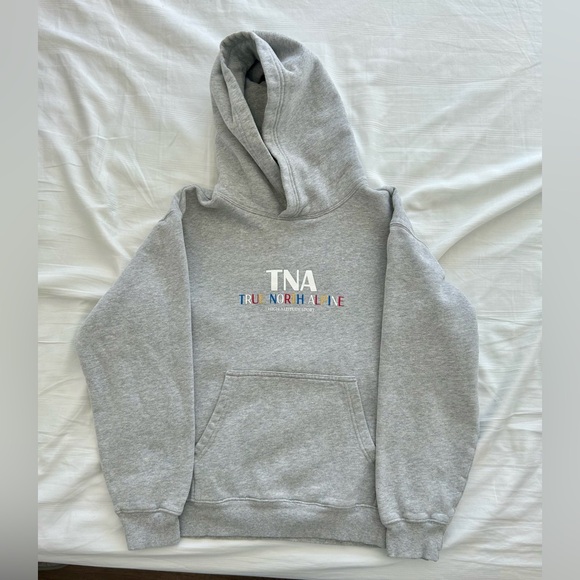 TNA Tops - SOLD TNA Light Gray Hoodie size small